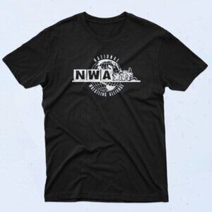 NWA Wrestling T-Shirt National Wrestling Alliance 90s Retro Fan Graphic 89